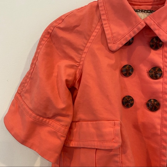 Old Navy Girls Coral Trench Coat - Picture 2 of 7